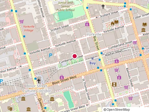Location of Carefect Home Care Services at 110 Cumberland St, Toronto