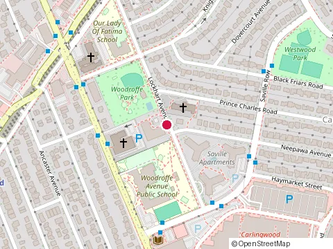 Location of Carlingwood Retirement Community at 200 Lockhart Ave, Ottawa