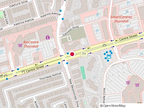 Location of Centre St. Denture Clinic at 204-1136 Centre St, Thornhill