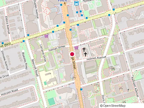 Location of Chicken In The Kitchen at 5600 Yonge St, Toronto