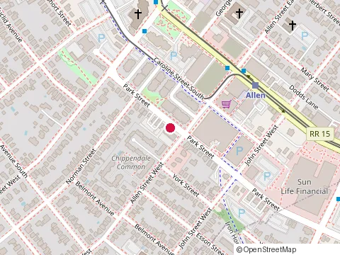 Location of Christine Parker Rmt at 129 Park St, Waterloo