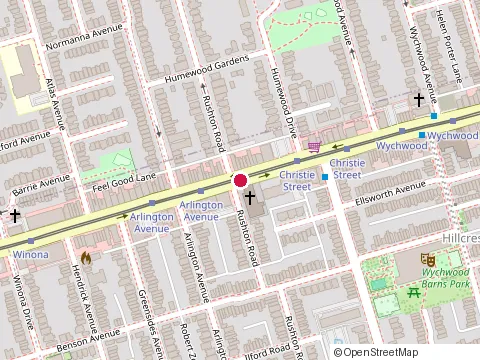 Location of Clair at 691 Saint Clair Avenue West, Toronto