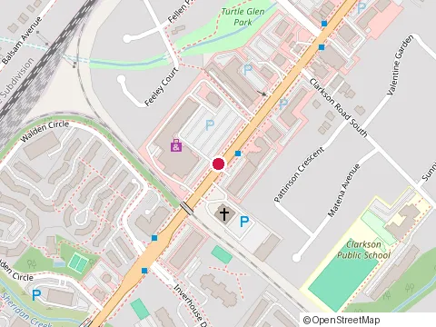 Location of Metro at 1865 Lakeshore Rd W, Mississauga