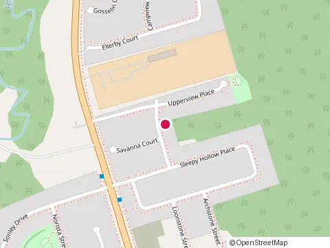 Location of Denoble Homes - Natura By The Forest Sales Office at 19 Savanna Ct, Whitby