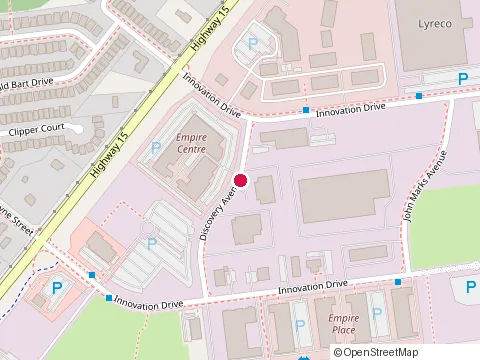Location of Pita Pit Hwy 15 at 96 Innovation Dr #7, Kingston