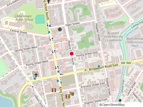 Location of Donovan Insurance Brokers Inc at 72 Regina St N, Waterloo