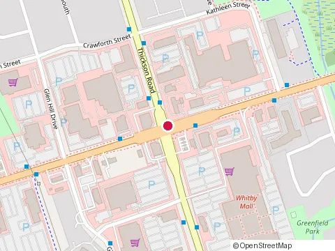 Location of Dr. Dina Philips & Associates at 1614 Dundas St E, Whitby