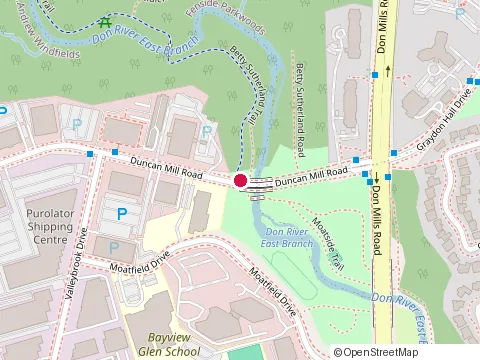 Location of Duncan Mill Dental Centre at 518-220 Duncan Mill Rd, North York