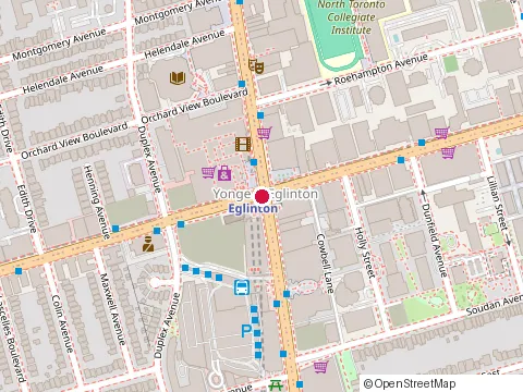 Location of Eglinton Physiotherapy at Eglinton Ave W Suite 1105, Toronto