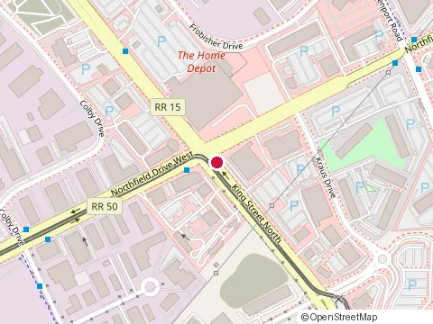 Location of Structube Waterloo at 582 King St N Building B. Unit 104, Waterloo