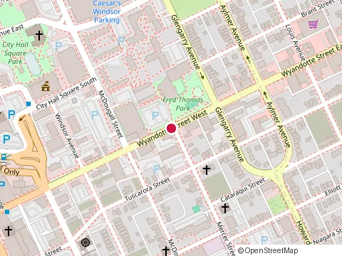Location of Entice Salon at 311 Wyandotte St E, Windsor