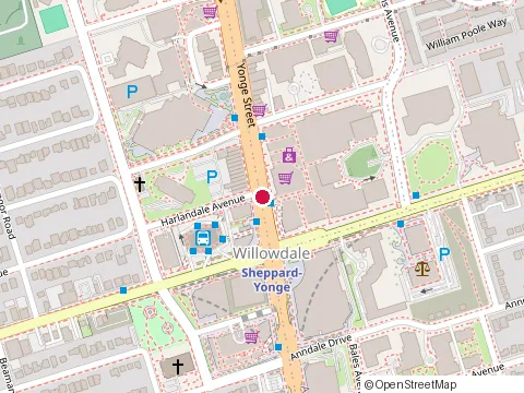 Location of Thai Express Restaurant North York at 4841 Yonge St, North York