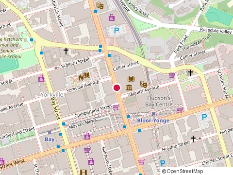 Location of Toronto Public Library at 789 Yonge St, Toronto