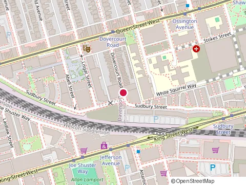Location of Wagsup Dovercourt at 22 Dovercourt Rd, Toronto