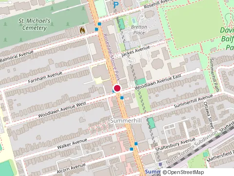 Location of G Chalmers Adams at 100-1255 Yonge St, Toronto
