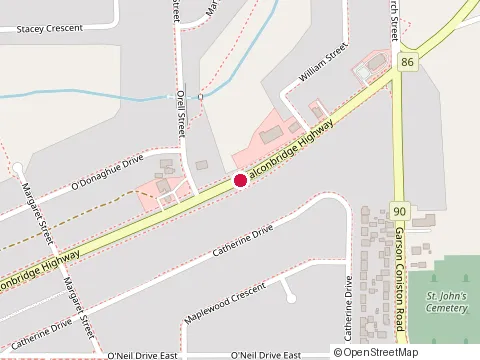 Location of Garson Laundromat at 3511 Falconbridge Hwy, Garson