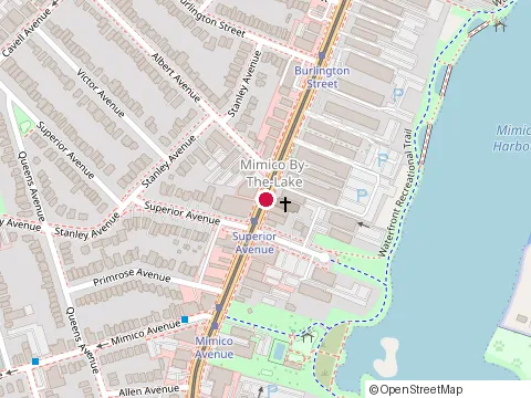 Location of Get Right Physio-In Home Physiotherapy|Mobile Physio&Rmt at Lake Shore Blvd W. Box 109 Main 2405, Etobicoke