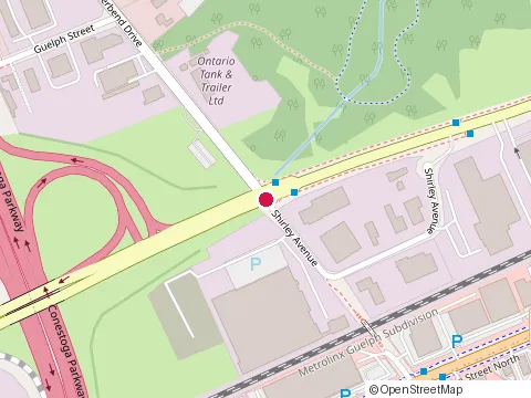 Location of Ball Construction at 5 Shirley Ave, Kitchener