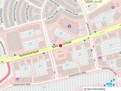 Location of Highland Centre Dental Clinic at 3300 Rutherford Rd, Vaughan