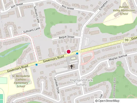 Location of Highland Dream Laundry at 240 Governors Rd, Dundas