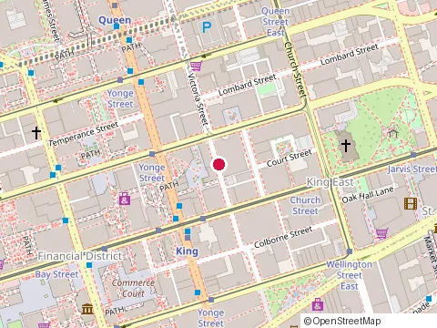Location of Ivan Hair Salon at 21 Victoria St, Toronto