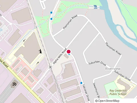 Location of J & I Gaweda Construction Ltd at 16 Falconer Dr, Mississauga