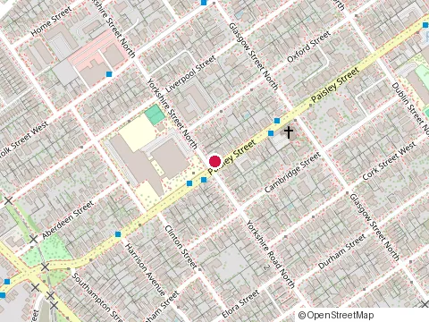Location of Jeffery&Spence Insurance Brokers at 130 Paisley St, Guelph