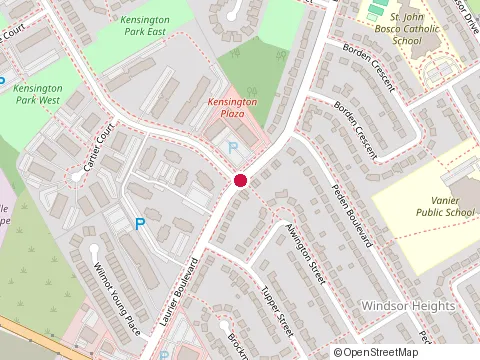 Location of Kensington Coin Laundry at 1275 Kensington Pkwy, Brockville