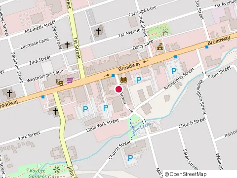 Location of Krystians Menswear at 28 Mill St, Orangeville