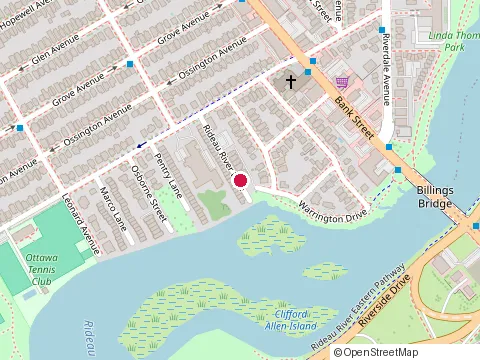Location of Hospice Care Ottawa at 114 Cameron Ave, Ottawa