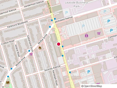 Location of Mardi Hall – Desjardins Insurance at 146 Laird Drive #207, East York