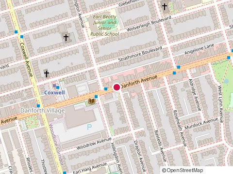 Location of Moncada Windows Doors & Siding at 1800 Danforth Av, Toronto