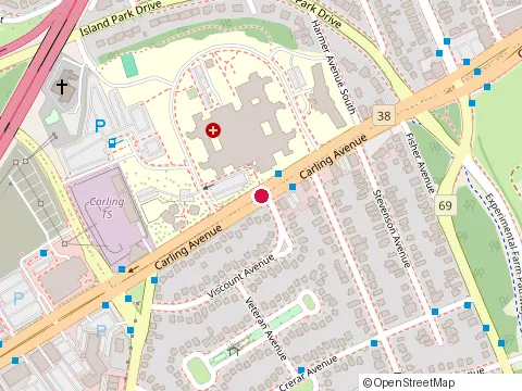 Location of My Place Home Care Inc. at 1192 Carling Ave, Ottawa