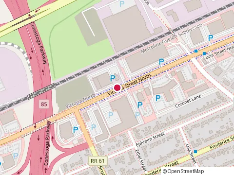 Location of National Mattress Outlet Plus+ at 842 Victoria St N, Kitchener