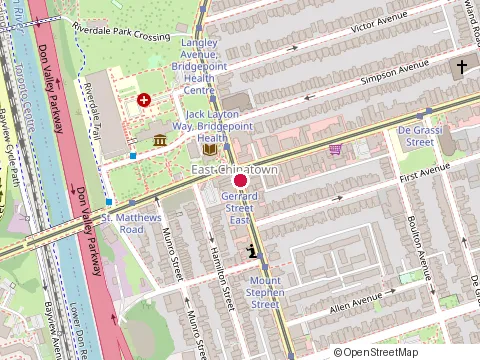Location of Nkunda Kabateraine at 403-607 Gerrard St E, Toronto