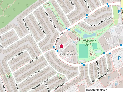 Location of Park Place Seniors’ Suites & Retirement Residence at 110 And 120 Central Park Dr, Ottawa