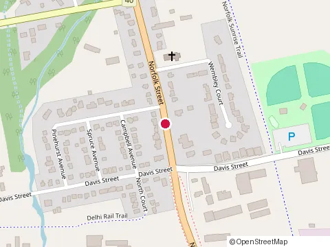 Location of Norfolk Health Centre at 684 Norfolk St N, Simcoe