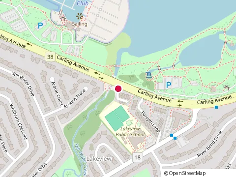 Location of Ottawa Environmental Health Clinic at 3364 Carling Ave, Nepean