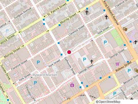 Location of Patagonia Ottawa at 119 York St, Ottawa