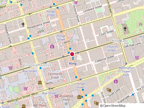 Location of Scotia Life Insurance at 100 Yonge St, Toronto