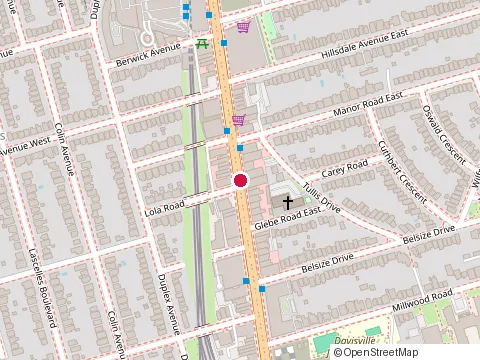 Location of Peppermills at 2098 Yonge St, Toronto