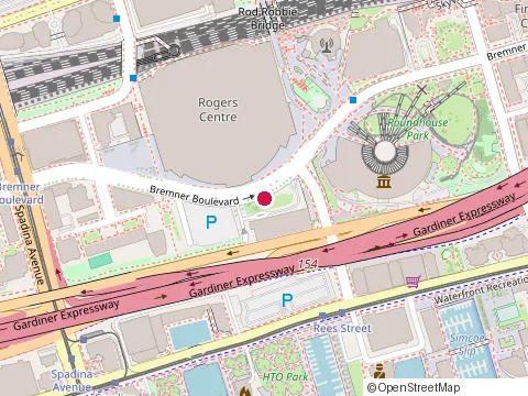 Location of Steam Whistle Brewing at The Roundhouse 255 Bremner Blvd, Toronto