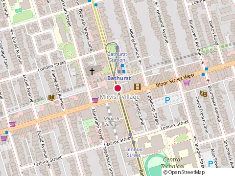Location of Pure Rejuvenation Anti Aging & Laser Clinic at 800 Bathurst St Suite 205, Toronto