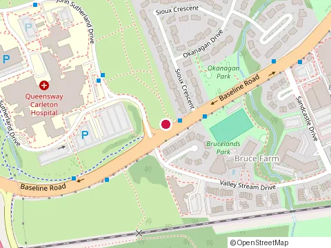 Location of Queensway Carleton Hospital Foundation at 3045 Baseline Road, Ottawa