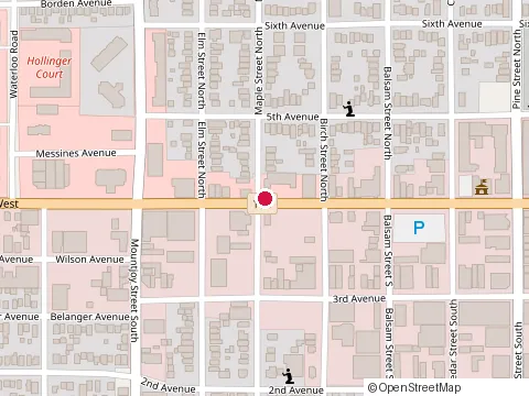 Location of Raymond Insurance at 100 Algonquin Blvd E, Timmins