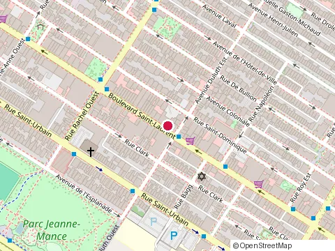 Location of Revêtement Montréal Inc at 4060 boulevard Saint-Laurent, Montréal