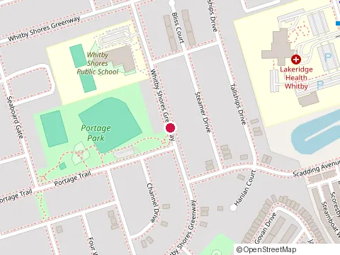 Location of Viva Whitby Shores Retirement Community at 51 Whitby Shores Greenway, Whitby