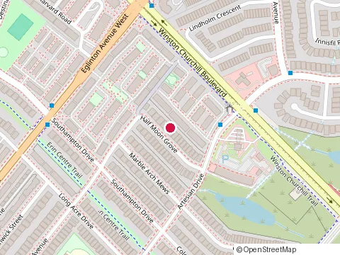 Location of Sara Beauty Salon at 3525 Platinum Dr #109, Mississauga