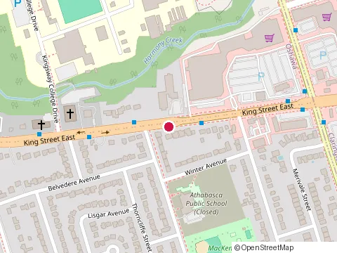 Location of Schooner Fish & Chips at 1337 King St E, Oshawa