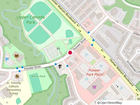 Location of South Kitchener Dentistry - Dr. J. Nandola & Dr. A. Tsandelis at 123 Pioneer Dr, Kitchener